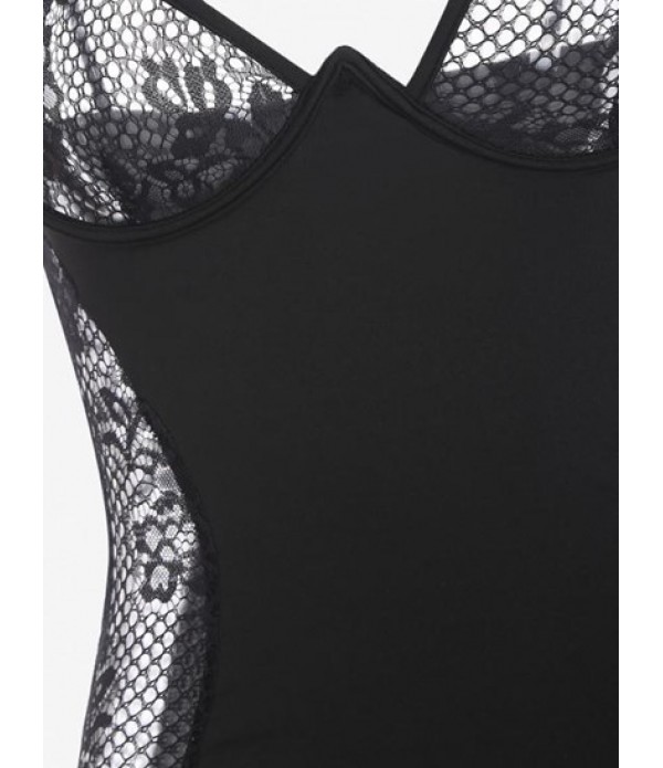 Underwired Mesh Sheer Spaghetti Strap Dress Underwired Mesh Sheer Spaghetti Strap Dress