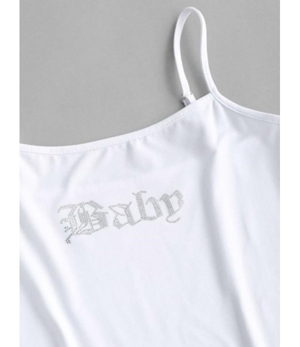 Rhinestone Bodycon Mini Cami Dress Rhinestone Bodycon Mini Cami Dress