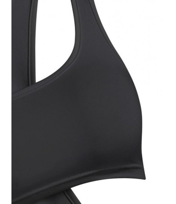 Jersey Crop Top And Slinky Cutout Tank Dress Jersey Crop Top And Slinky Cutout Tank Dress