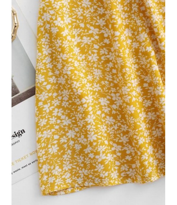 Off The Shoulder Ditsy Print Frilled Dress Off The Shoulder Ditsy Print Frilled Dress